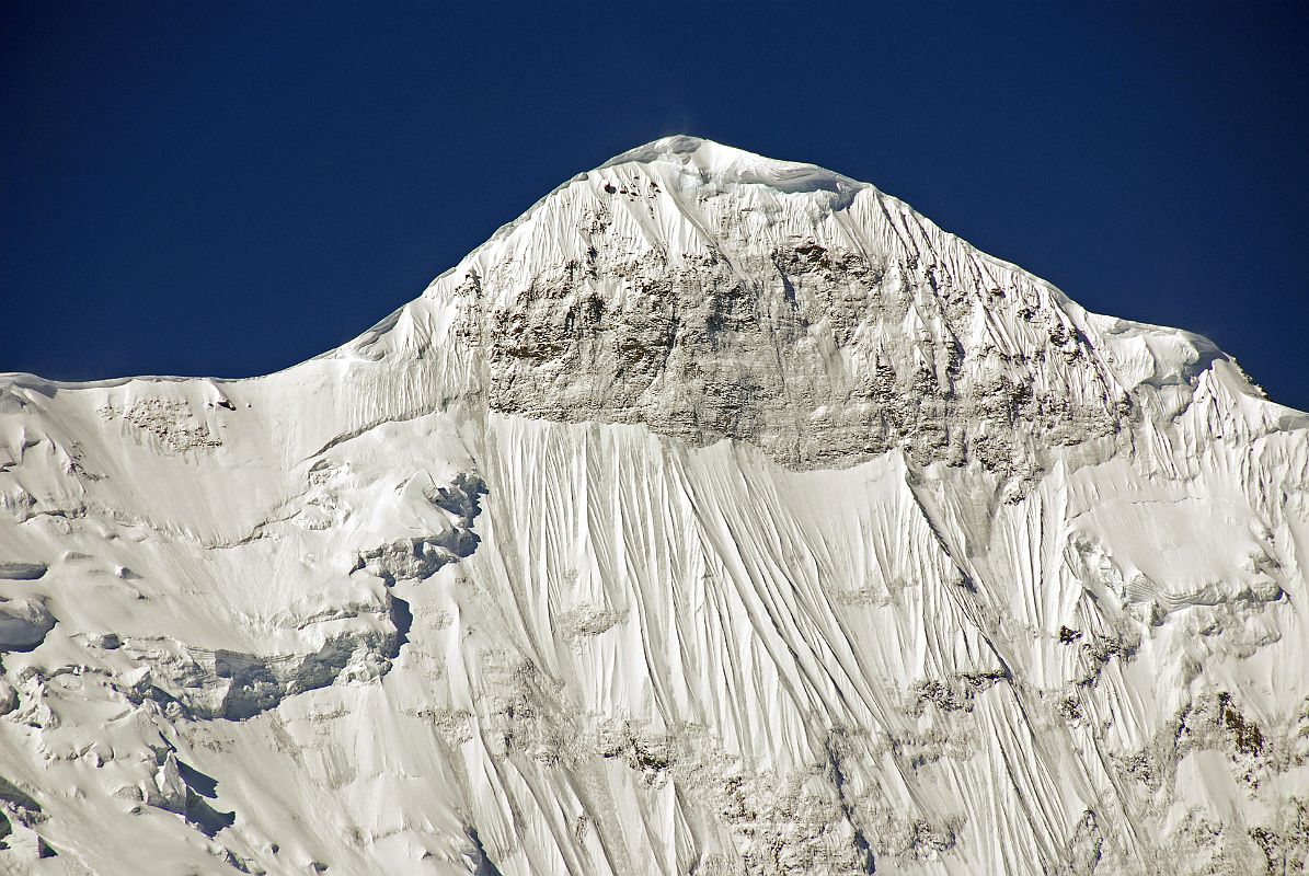 10 Nilgiri North  CloseUp From Trail To Mesokanto La Nilgiri North close up in the early morning from the trail towards the Mesokanto La and Tilicho Lake.